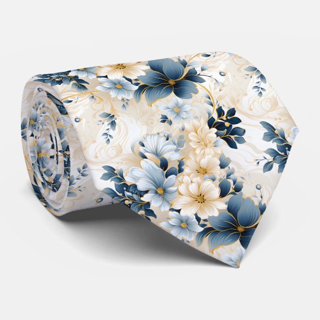 Corbata Un diseño de serie floral para bodas 12 (Enrollado)