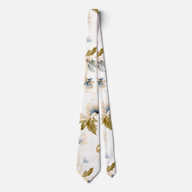 Corbata Un diseño de serie floral para bodas 3 (Anverso)