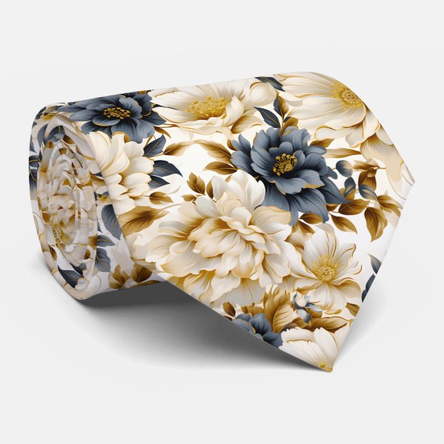 Corbata Un diseño de serie floral para bodas 5 (Enrollado)