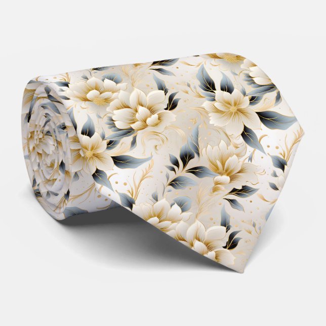 Corbata Un diseño de serie floral para bodas 9 (Enrollado)