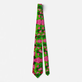 Corbata Un estudio en rosa y verde