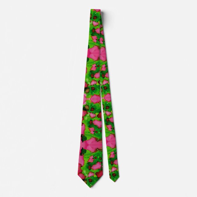 Corbata Un estudio en rosa y verde (Anverso)