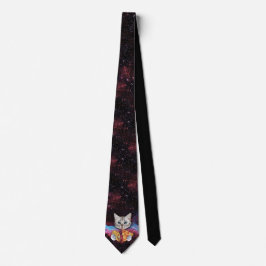 Corbata Un gato loco Taco Pizza Espacio