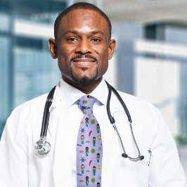 Corbata Un gérmenes multiculturales y puros contra médicos