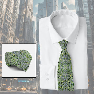 Corbata Un hermoso patrón de hojas – Naturaleza pura