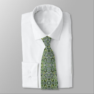 Corbata Un hermoso patrón de hojas – Naturaleza pura