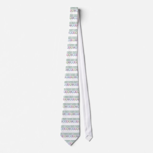 Corbata Un informático en el grande al aire libre (Anverso)