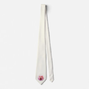 Corbata Un montón de margaritas rosadas