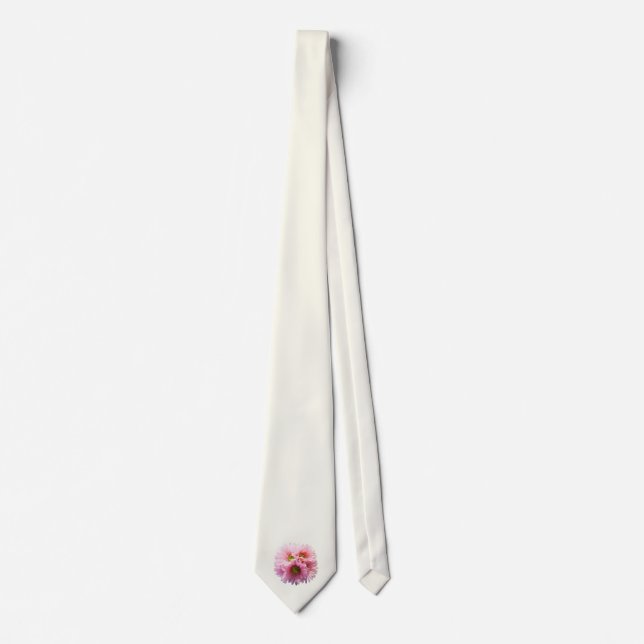 Corbata Un montón de margaritas rosadas (Anverso)