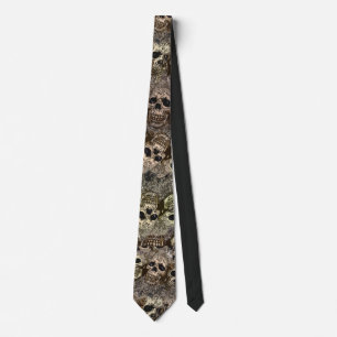 Corbata Un mosaico de cráneos