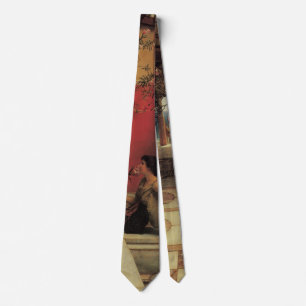 Corbata Un Oleandro de Alma Tadema, Flores Vintage