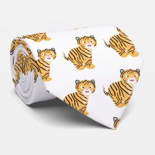 Corbata Un personalizado de cachorro tigre feliz