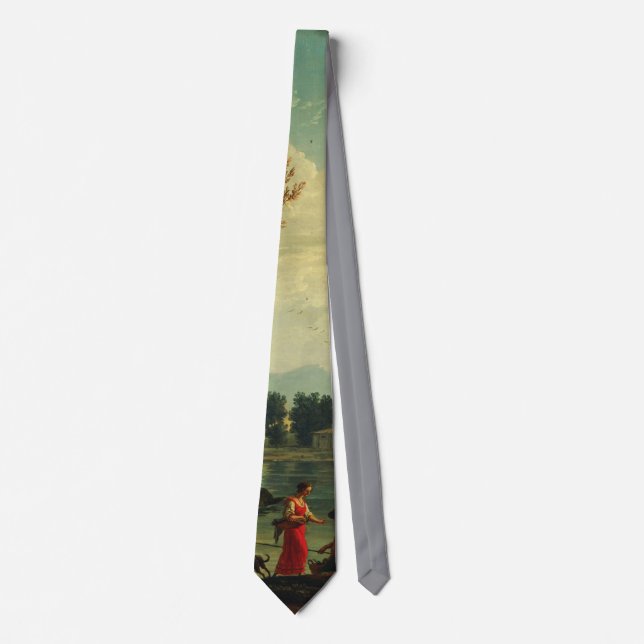 Corbata Un río con pescadores de Joseph Vernet  (Anverso)