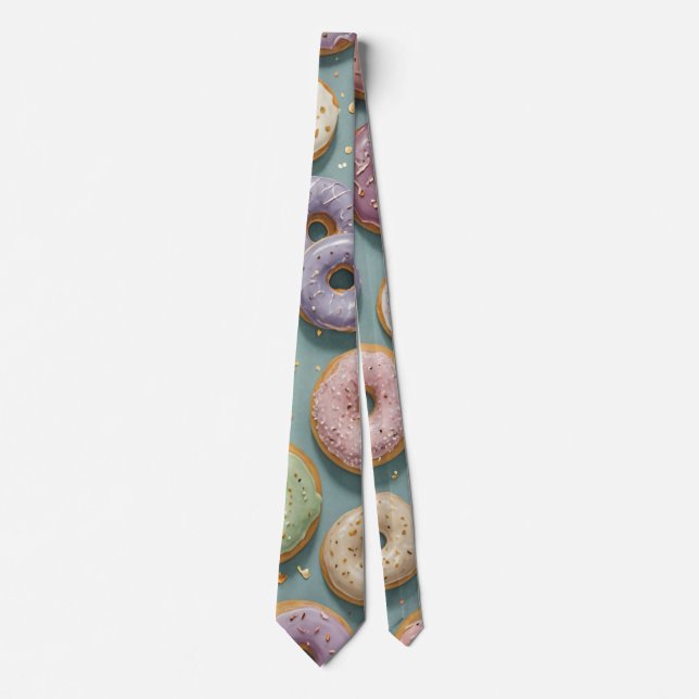 Corbata Un sueño caprichoso de donas pastel (Anverso)