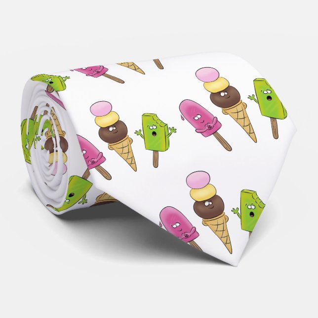 Corbata Un trío de personalizado de helados de helado de s (Enrollado)