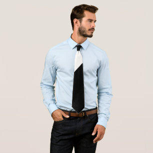 Corbata Una franja blanca y negra