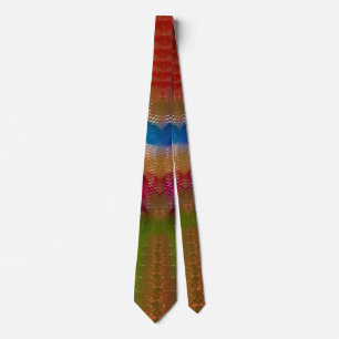 Corbata Una ilusión óptica abstracta y colorida