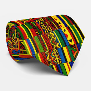 Corbata Una interpretación estilizada de la estampa "Kente