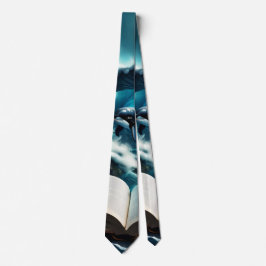 Corbata Una orca de vapor nadando en la ola.