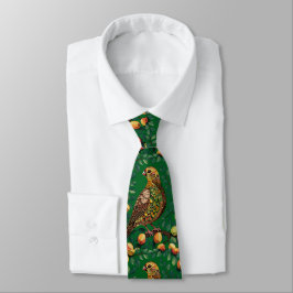 Corbata Una Perdiz En Un Estilo De Plantilla Recortada De 