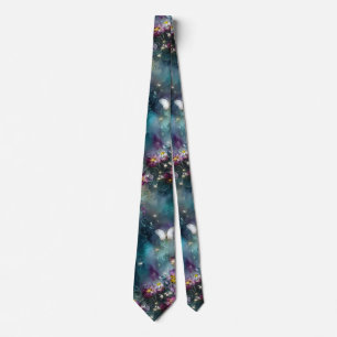 Corbata Una serie de mariposas místicas Diseño 11