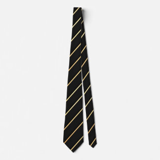 Corbata Una única banda diagonal de oro en negro