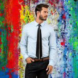 Corbata Una única franja blanca en el neumático negro<br><div class="desc">Esta corbata tiene una sola franja blanca sobre negro.</div>