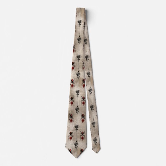 Corbata Una Viuda Negra Serie Diseño #6 (Anverso)