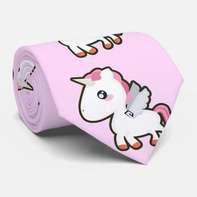 Corbata Unicornio de Kawaii (Enrollado)