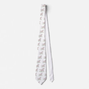 Corbata unicornio rosa corriendo salvaje