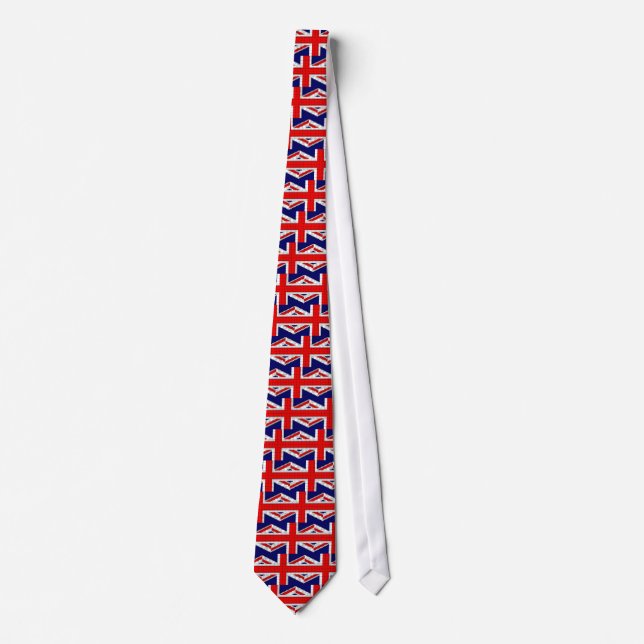 Corbata Unión bandera de jack uk patriótico (Anverso)