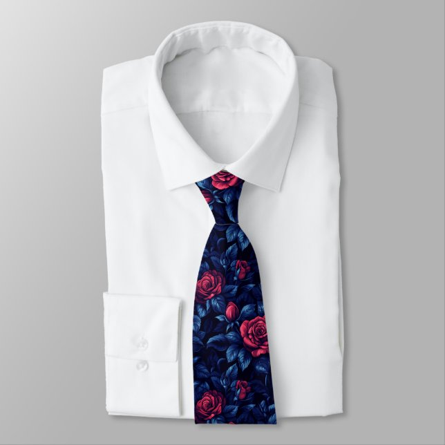 Corbata Unique Fathers Day Rose Floral (Atado)