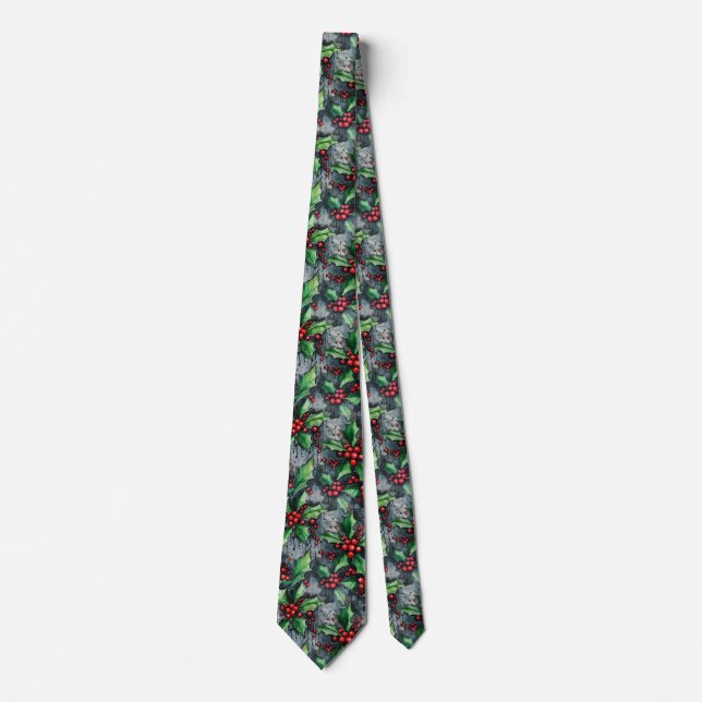 Corbata Urban Noel Graffiti Holly (Anverso)
