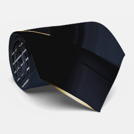 Corbata Urban Sophistication - negro carbón, grises y oro