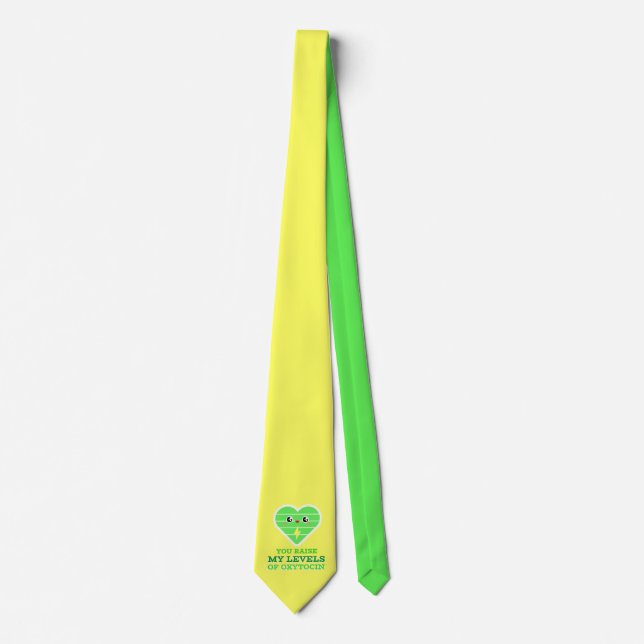 Corbata Usted Aumenta Mi Oxitocina Divertida Médic (Anverso)