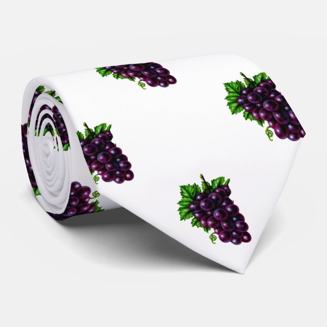 Corbata Uvas moradas (Enrollado)
