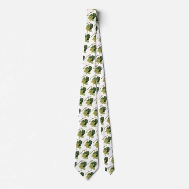 Corbata Uvas para Vino Blanco en la Vid, Frutas Comestible (Anverso)