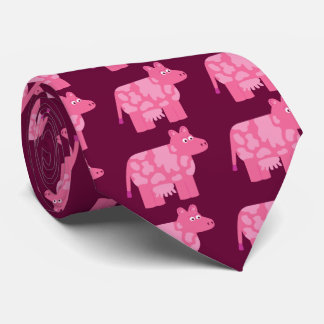 Corbata Vaca rosa