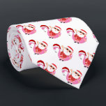 Corbata Vacaciones de Navidades de playa de Santa María<br><div class="desc">Navidades de la playa de Santa's Holiday con corbata de cuello masculina. Un gran acento de fiesta de Navidades de novedad para hombres aventureros con sentido del humor. No hace falta vivir en Florida ni en la costa para practicar este divertido accesorio de moda de los Santa Navidades con su...</div>
