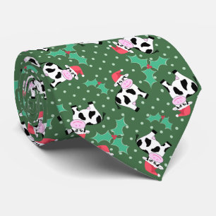 Corbata Vacas navidades con Holly