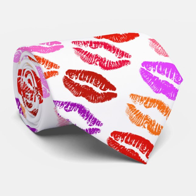 Corbata Valentine besa el cuello (Enrollado)