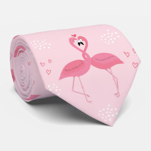 Corbata Valentine Flamingos