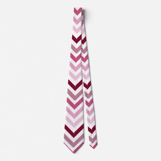 Corbata Valentine zig zag stripe (Anverso)