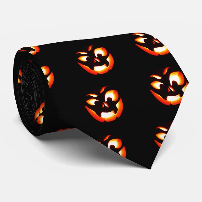 Corbata Vampire Jack-O-Lantern (Enrollado)