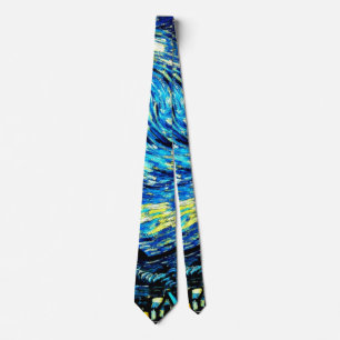 Corbata Van Gogh - Noche estrellada