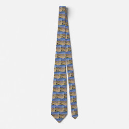 Corbata van Gogh Wheat Stacks with Reaper Yellow & Blue