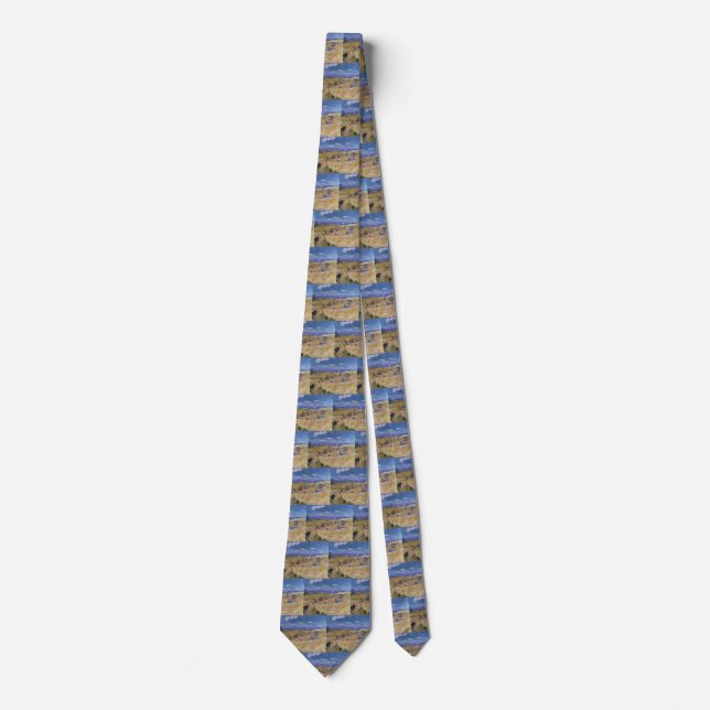 Corbata van Gogh Wheat Stacks with Reaper Yellow & Blue (Anverso)