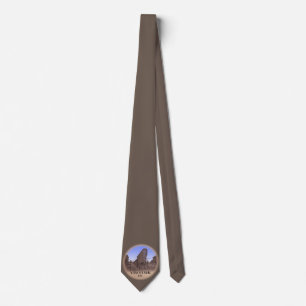 Corbata Vancouver Souvenir Gastown Tie Landmark Art Tie