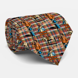 Corbata Vaqueros y caballos en repostería