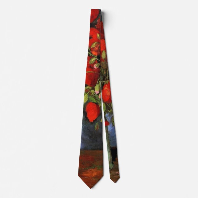 Corbata Vase con los pipetas rojos de Vincent van Gogh (Anverso)